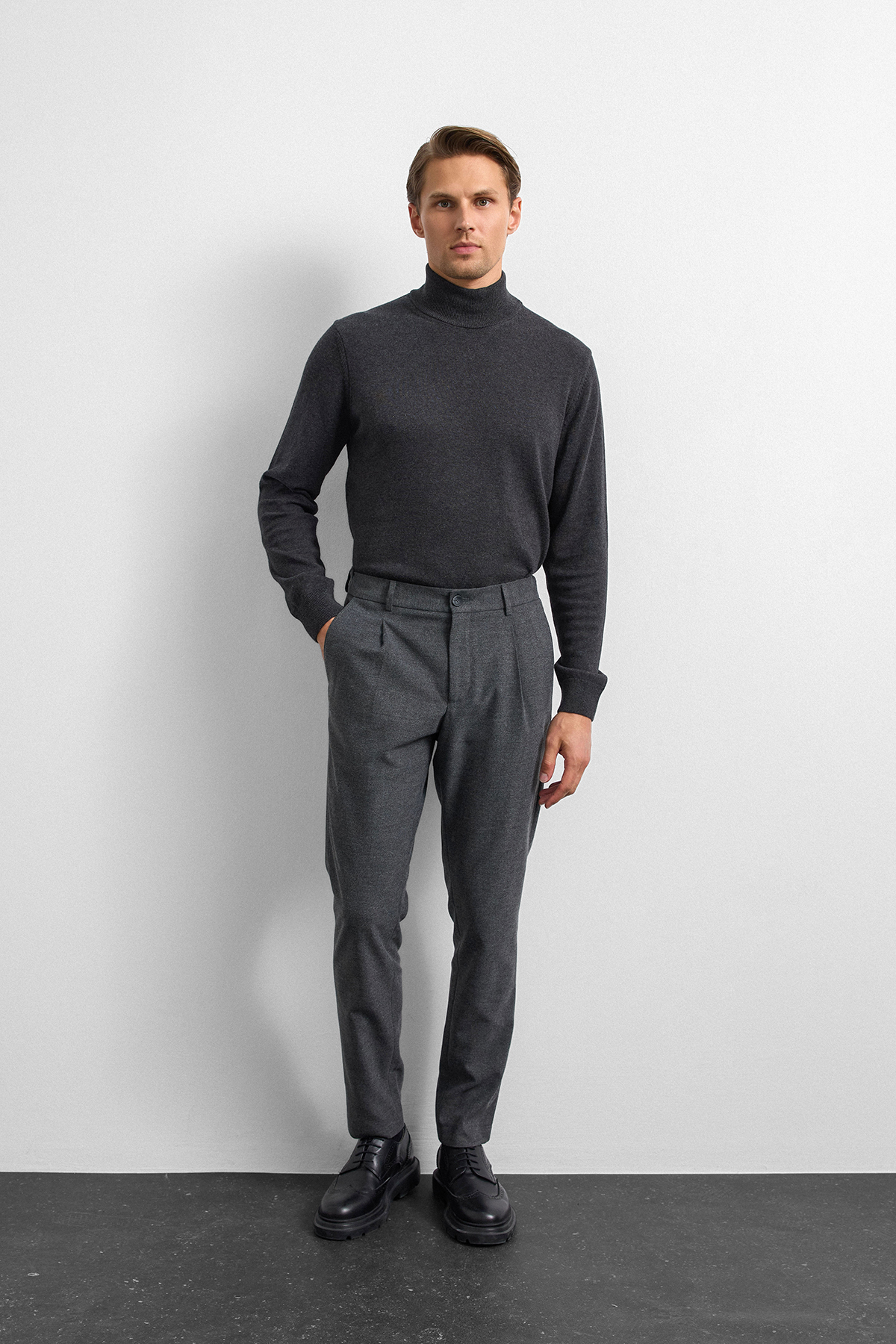 Siyah Jogger Dokuma Pantolon 