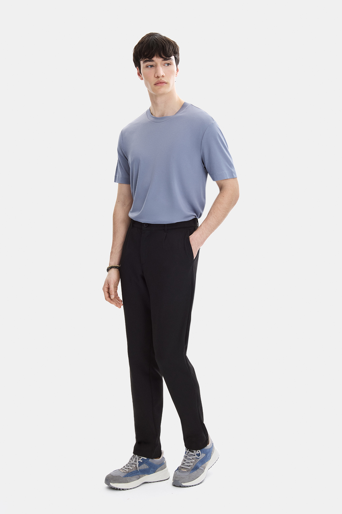 Siyah Slim Fit Pike Jogger Pantolon