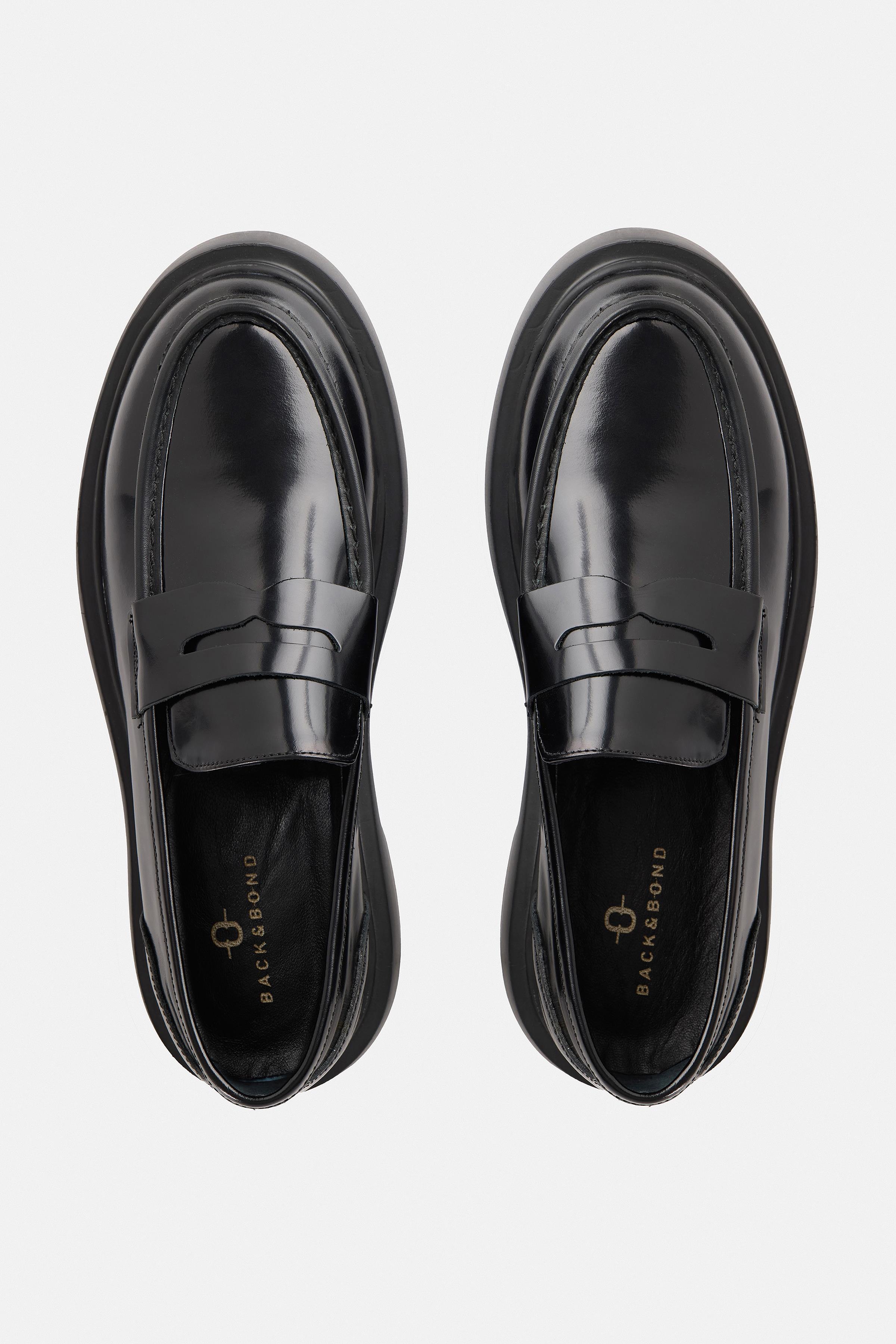 %100 Deri Siyah Loafer Ayakkabı