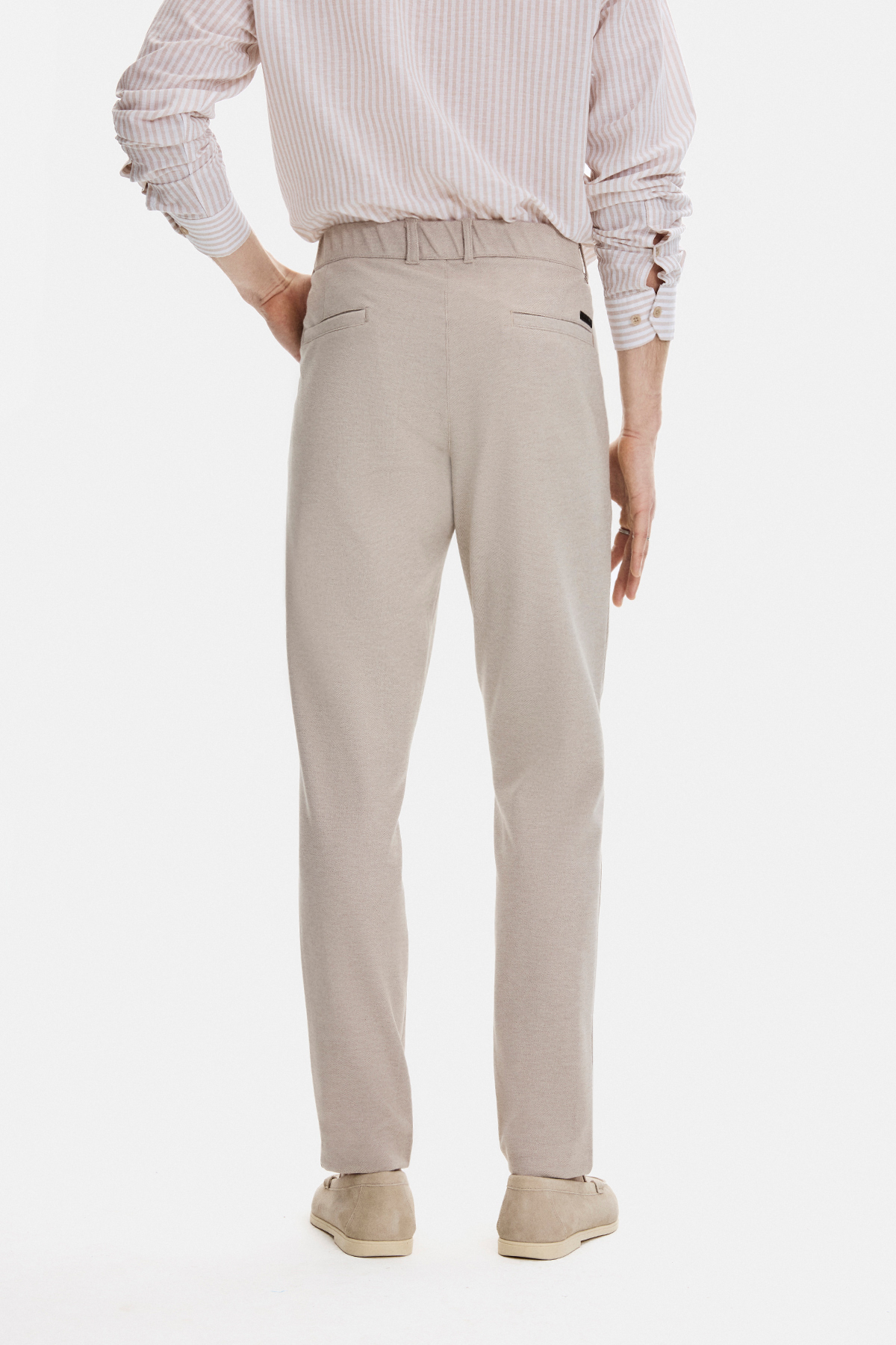 Bej Slim Fit Takım Pantolonu