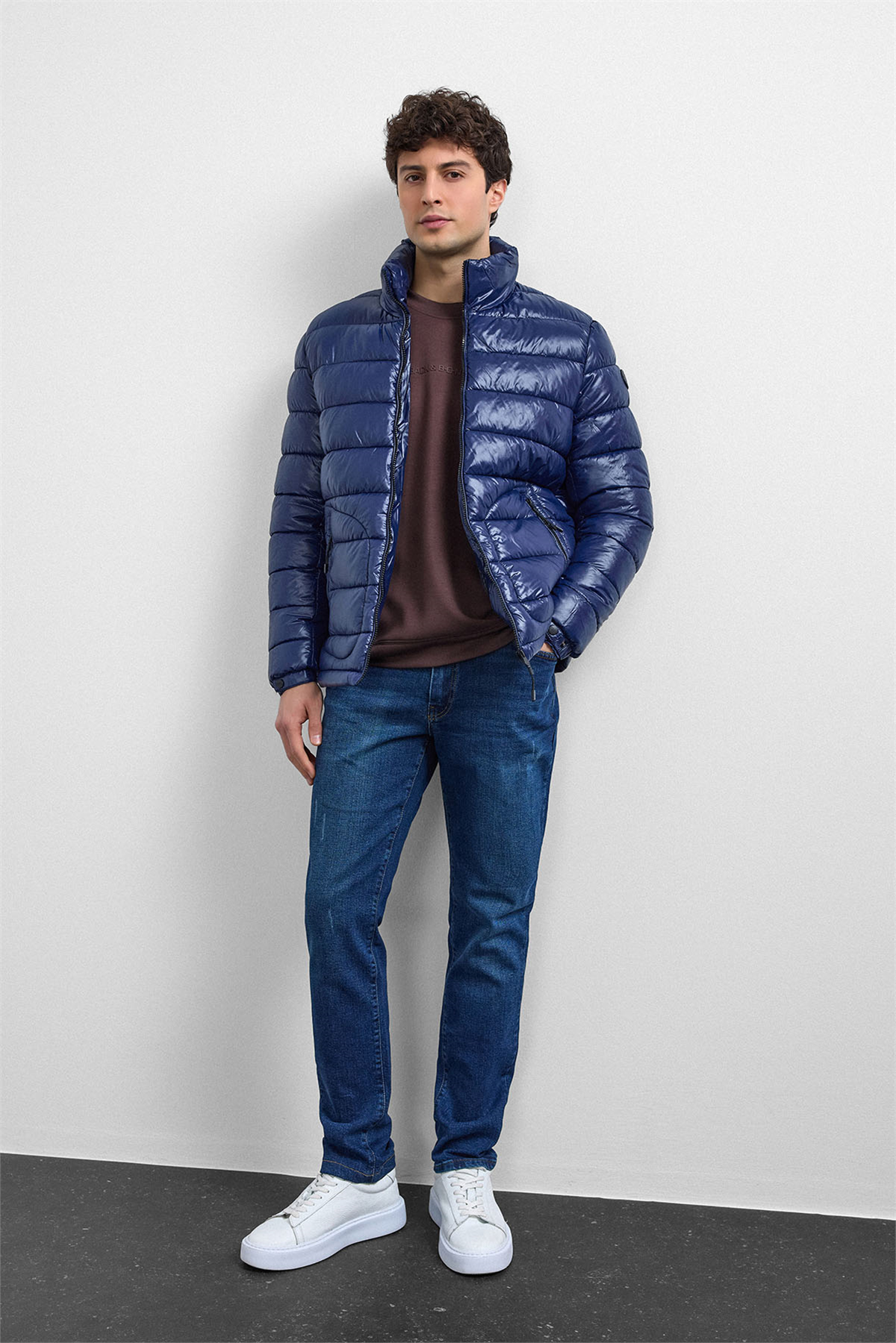 Lacivert Smart Fit Mont
