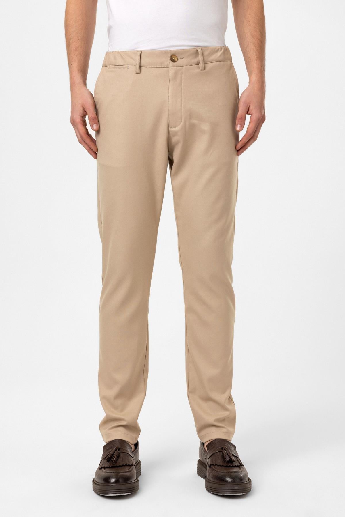 Bej Smart Fit Pantolon