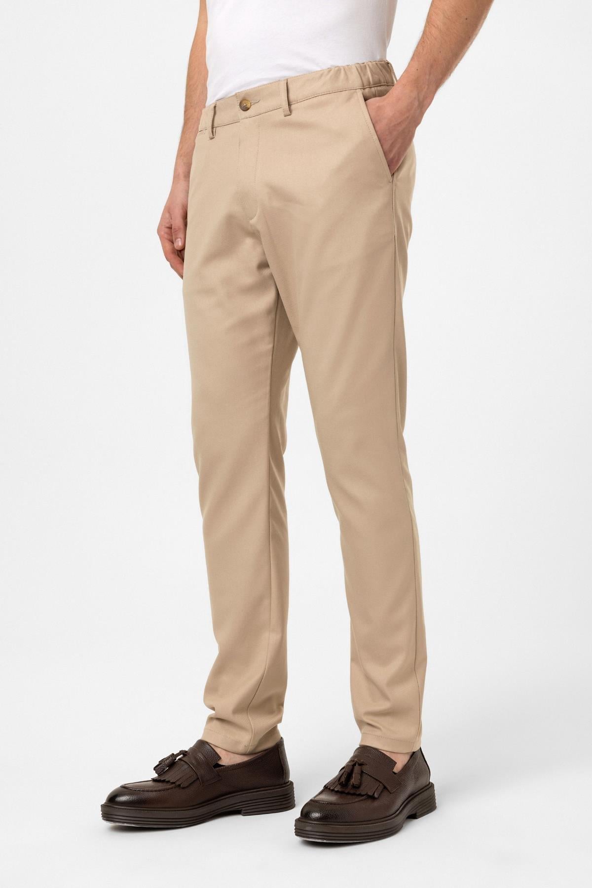 Bej Smart Fit Pantolon