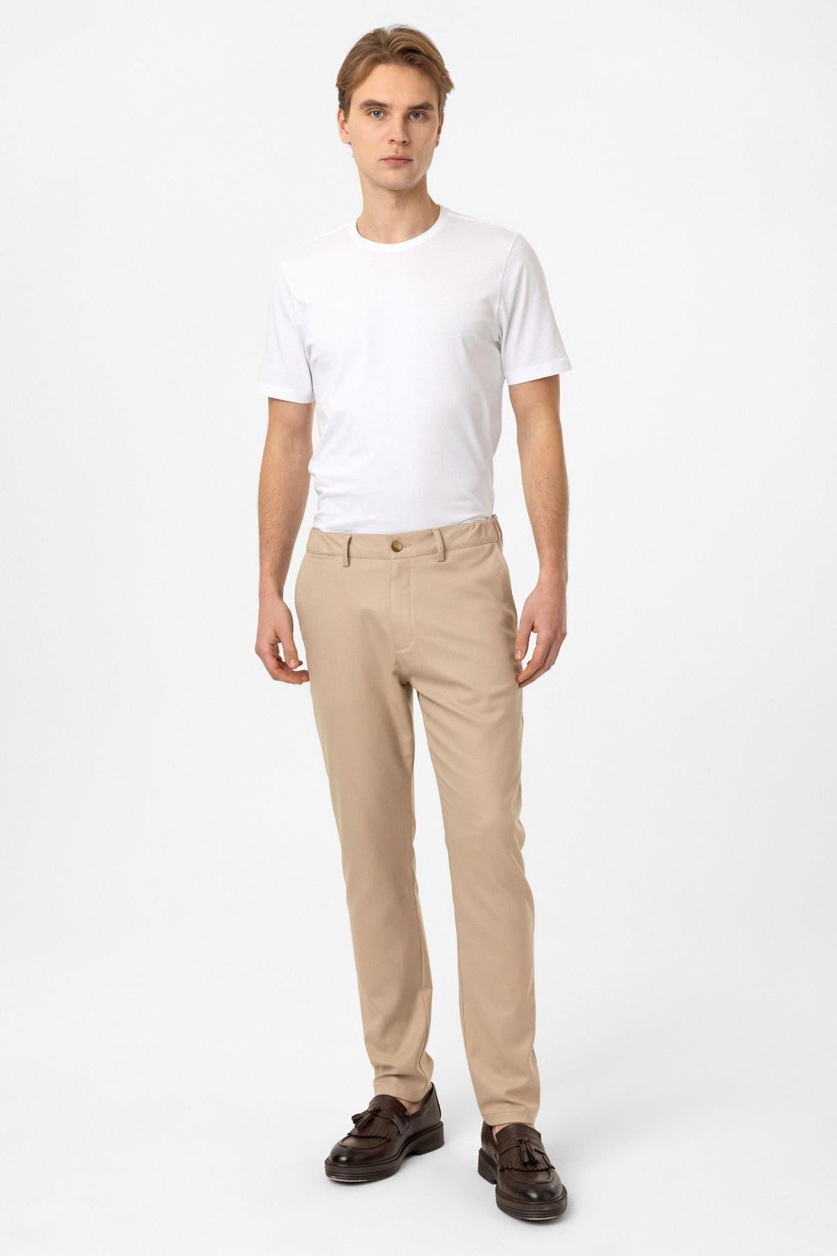 Bej Smart Fit Pantolon