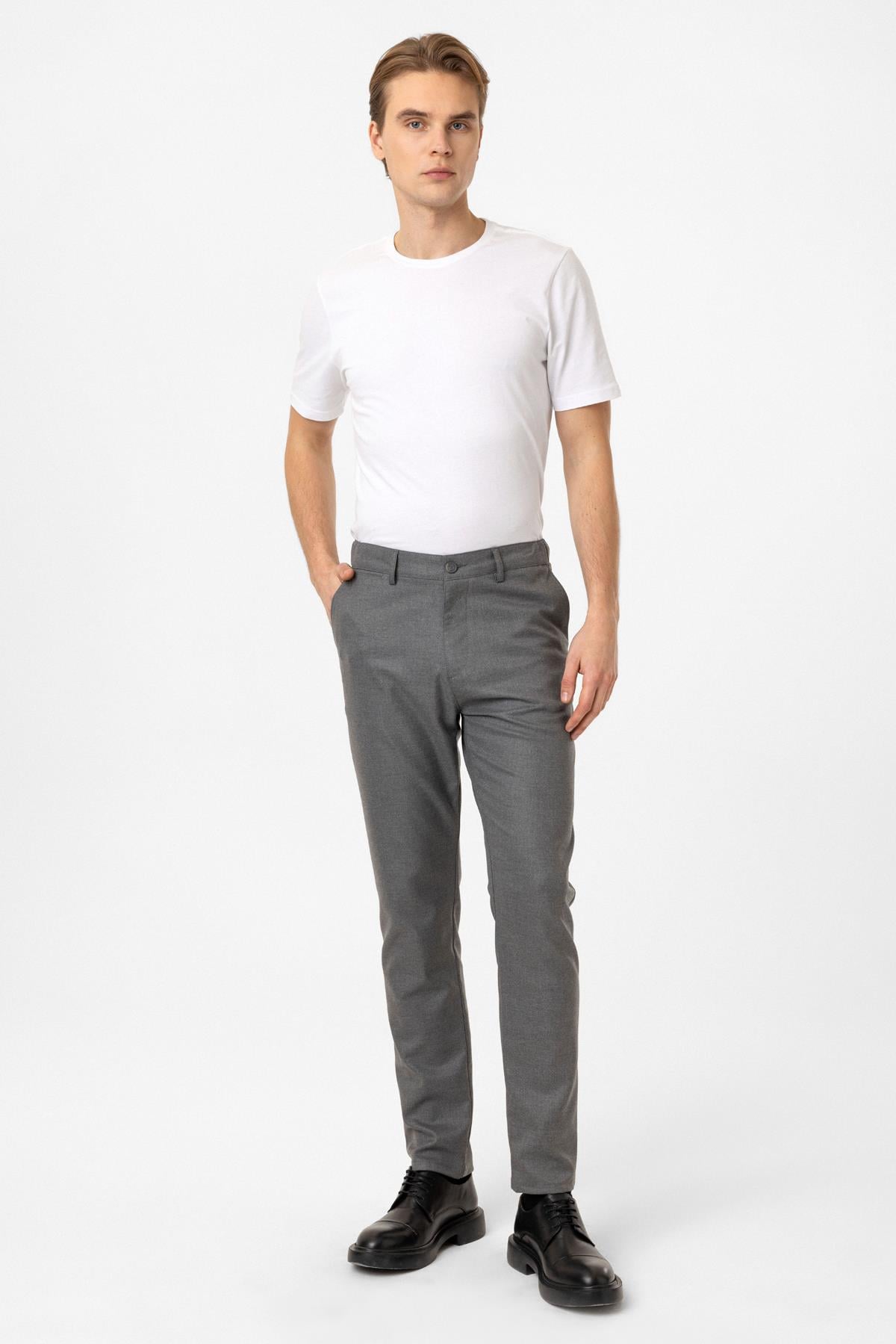 Koyu Gri Smart Fit Pantolon
