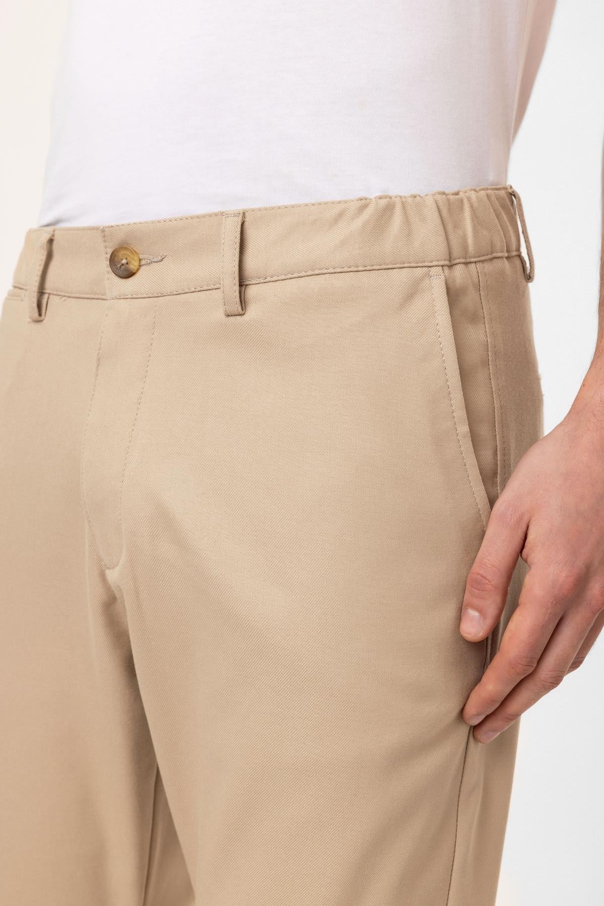 Bej Smart Fit Pantolon