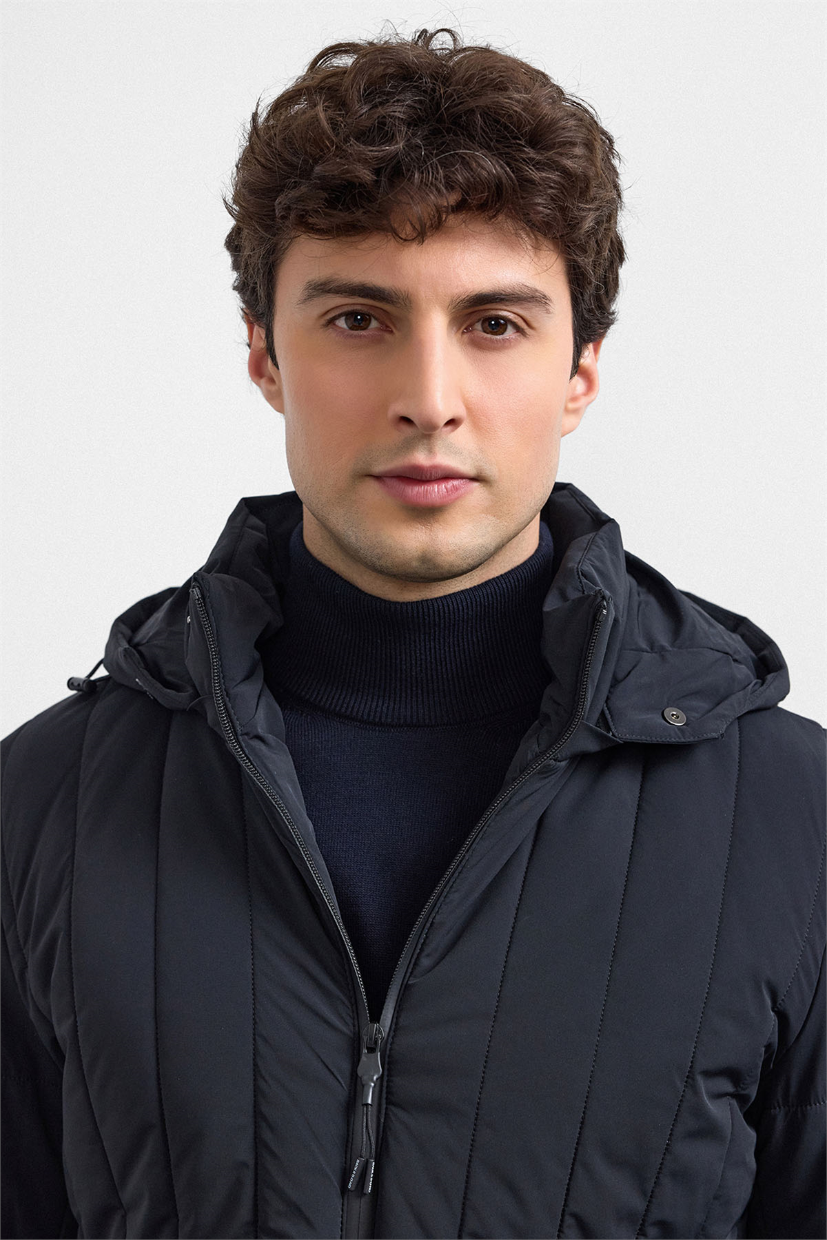 Siyah Smart Fit Puffer Ceket