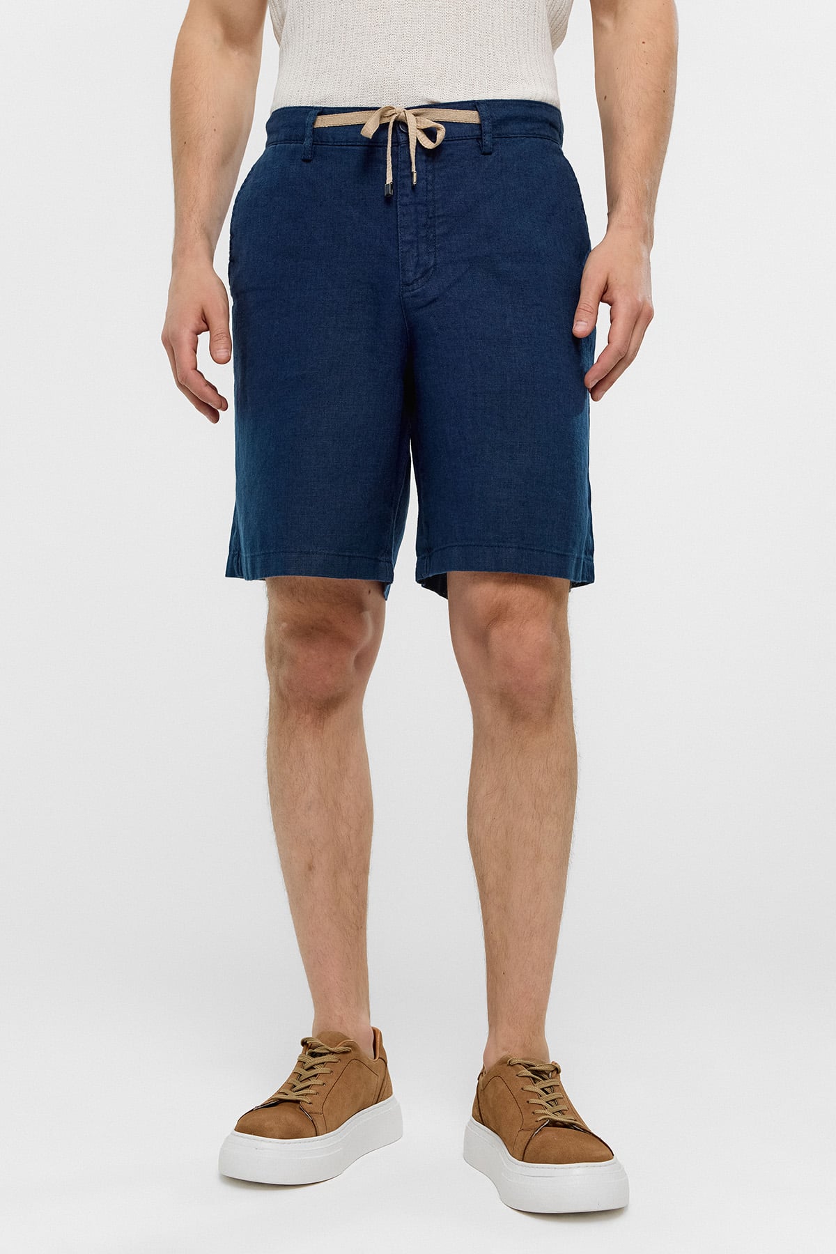 Lacivert Regular Fit Şort