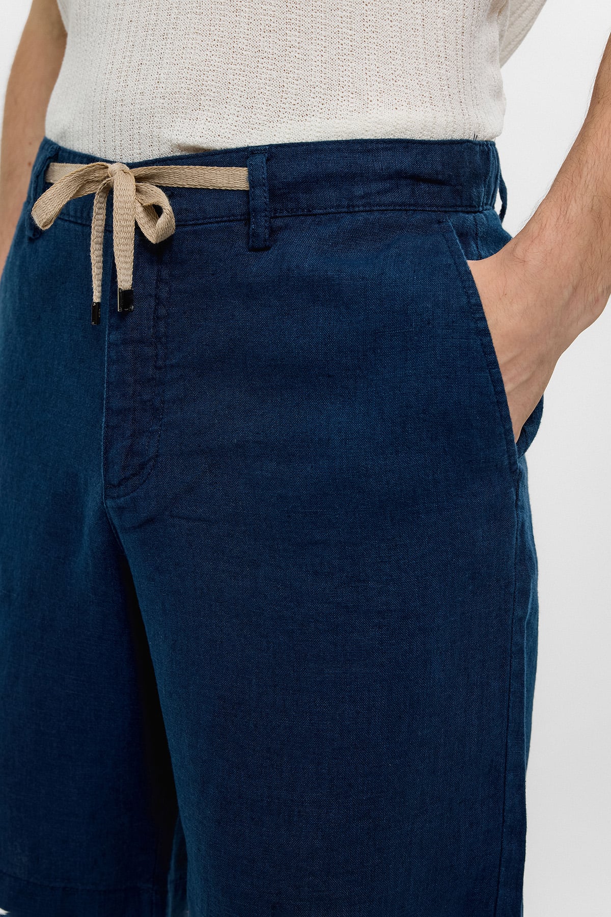 Lacivert Regular Fit Şort