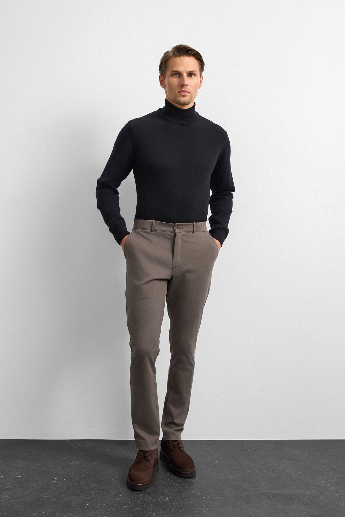 Vizon Slim Fit Örme Jogger Pantolon