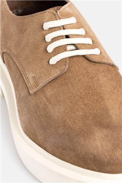 %100 Süet Deri Termo Taban Açık Kahve Casual Ayakkabı