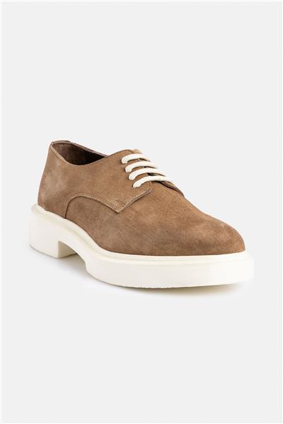 %100 Süet Deri Termo Taban Açık Kahve Casual Ayakkabı