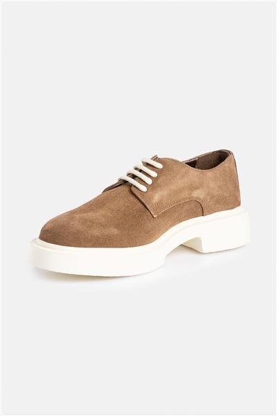 %100 Süet Deri Termo Taban Açık Kahve Casual Ayakkabı