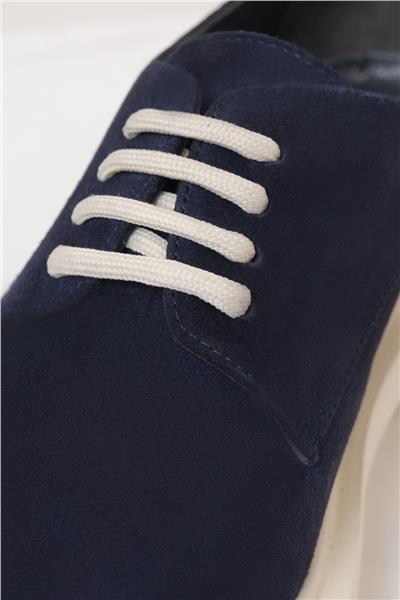 %100 Süet Deri Termo Taban Koyu Lacivert Casual Ayakkabı