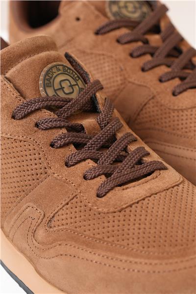 %100 Süet Deri Termo Taban Kahverengi Sneaker Ayakkabı