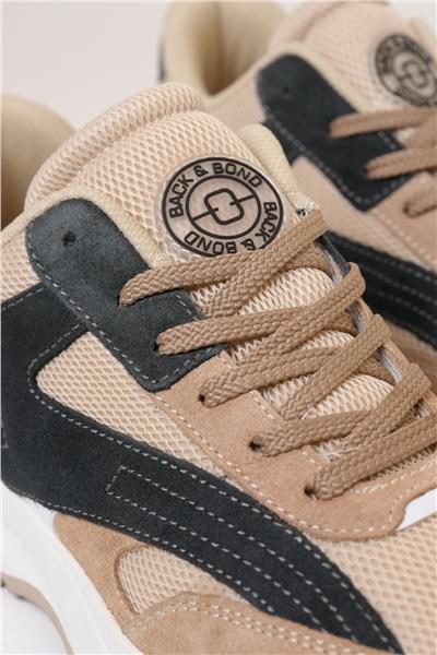 Termo Taban Bej Siyah Sneaker Ayakkabı