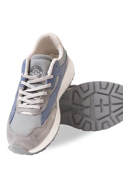 Termo Taban Gri Mavi Sneaker Ayakkabı