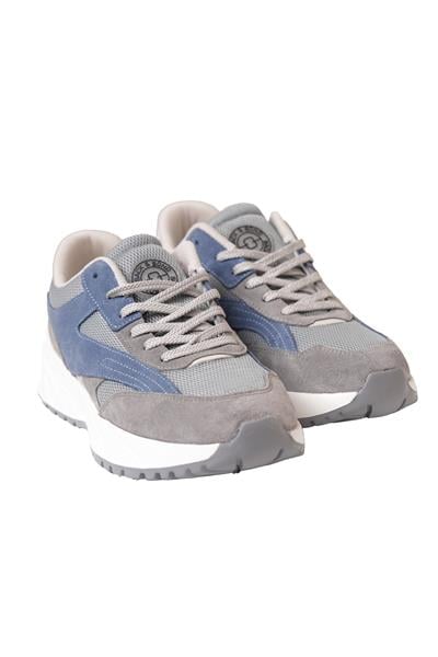 Termo Taban Gri Mavi Sneaker Ayakkabı