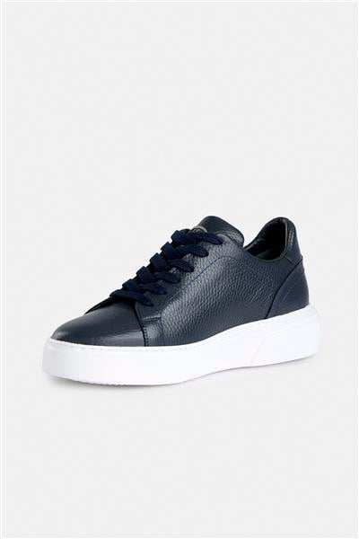 %100 Deri Lacivert Erkek Sneaker