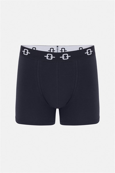 Düz Likralı  Lacivert  Boxer