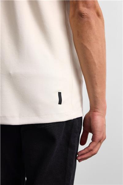 Bej Regular Fit Bisiklet Yaka Tişört