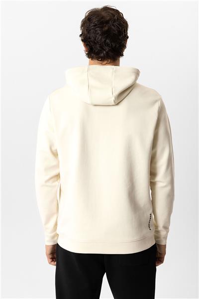 Bej Regular Fit Pamuklu Kapüşonlu Sweatshirt