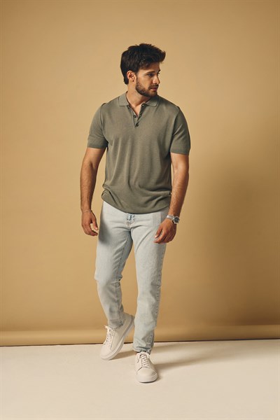 Bel Lastikli Yıkamalı Denim