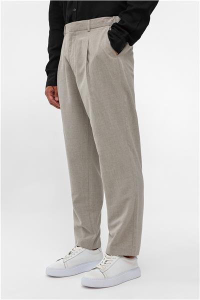 Gri Carrot Fit Beli Lastikli Pantolon