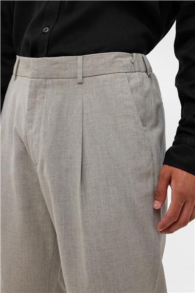 Gri Carrot Fit Beli Lastikli Pantolon