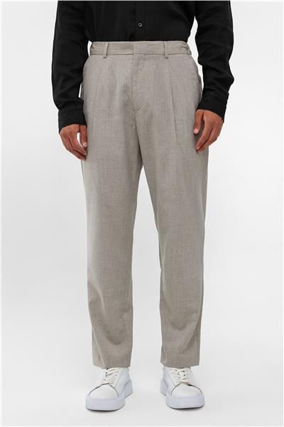 Gri Carrot Fit Beli Lastikli Pantolon