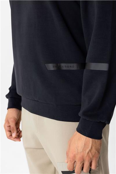 Antrasit Regular Fit Bisiklet Yaka Sweatshirt