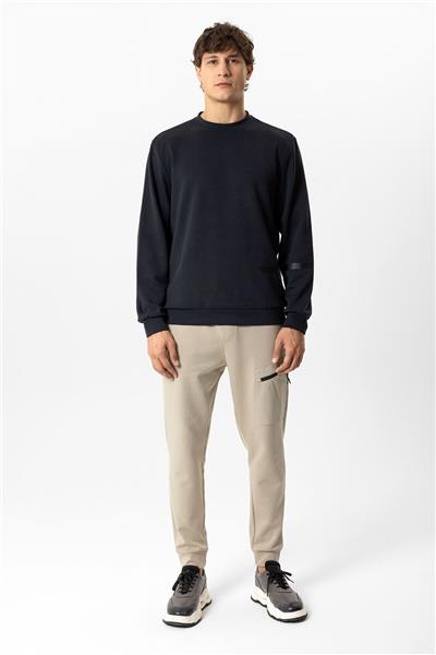 Antrasit Regular Fit Bisiklet Yaka Sweatshirt