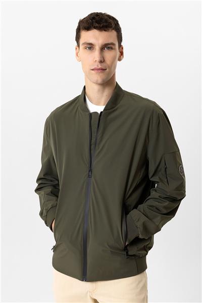 Haki Regular Fit Bomber Ceket Mont