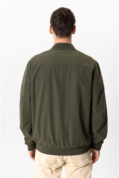 Haki Regular Fit Bomber Ceket Mont