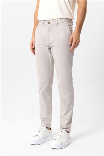 Taş Slim Fit Pamuklu Yan Cep Chino Pantolon