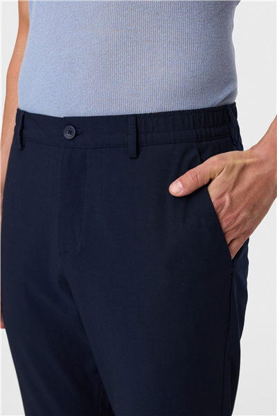 Comfort Fit Lacivert Jogger Pantolon
