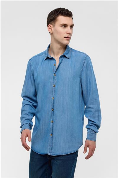 Mavi Regular Fit Uzun Kollu Denim Gömlek