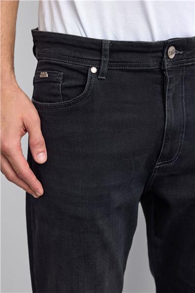 Siyah Slim Fit Denim Pantolon