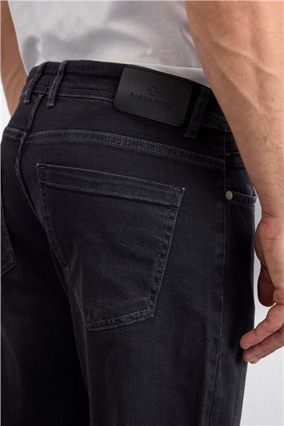 Siyah Slim Fit Denim Pantolon