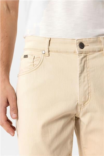 Bej Slim Fit 5 Cepli Pamuklu Denim Pantolon