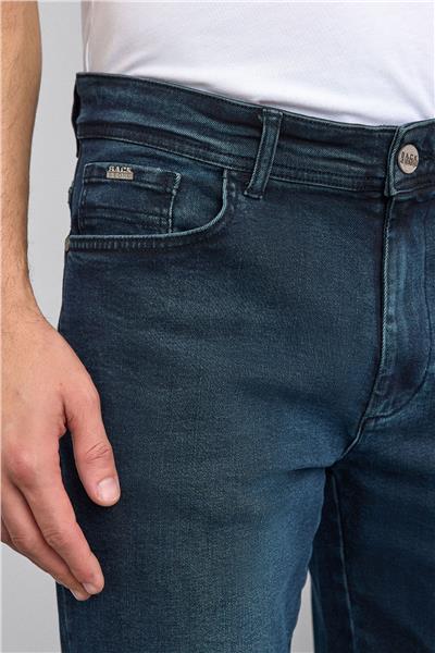 Lacivert Slim Fit Denim Pantolon