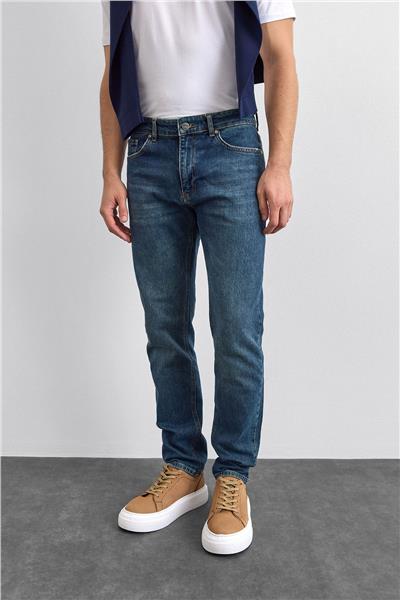 Lacivert Denim Pantolon