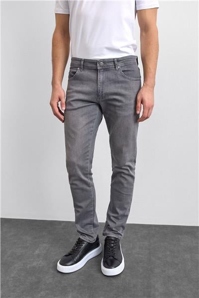 Gri Slim Fit Denim Pantolon