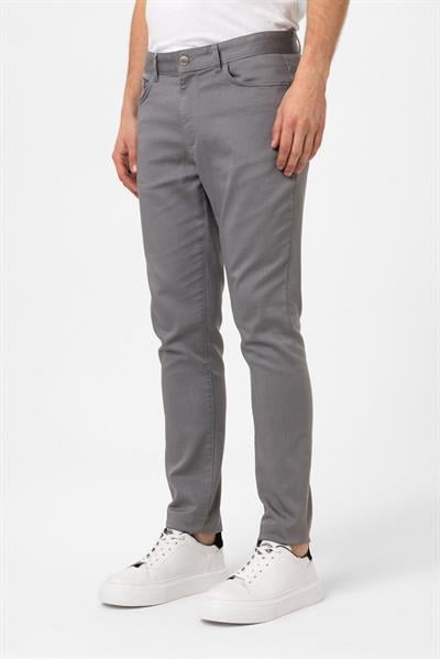 Gri Dokuma 5 Cep Pantolon
