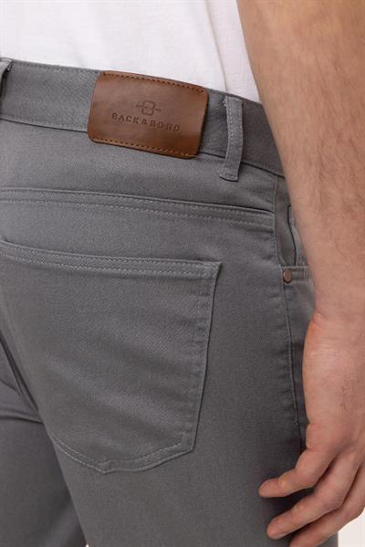 Gri Dokuma 5 Cep Pantolon