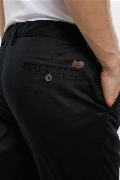 Siyah Dokuma Pantolon