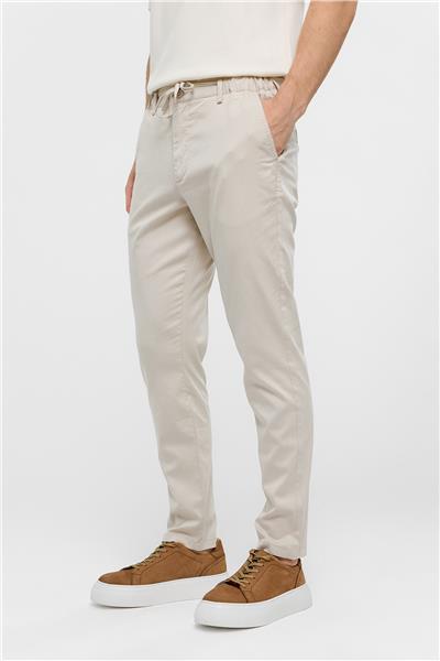 Bej Dokuma Pantolon