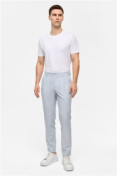 Mavi Slim Fit Dokuma Pantolon