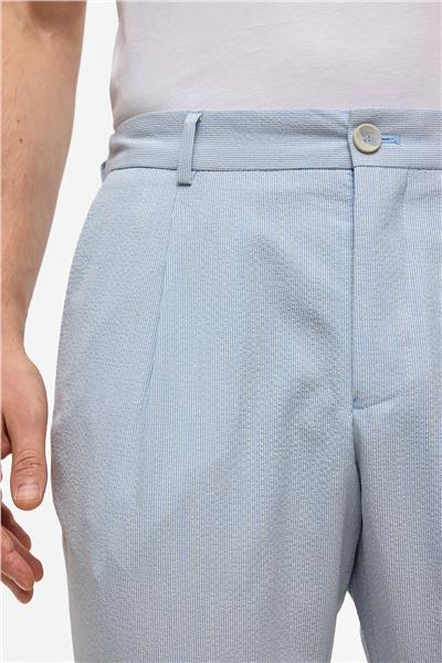 Mavi Slim Fit Dokuma Pantolon