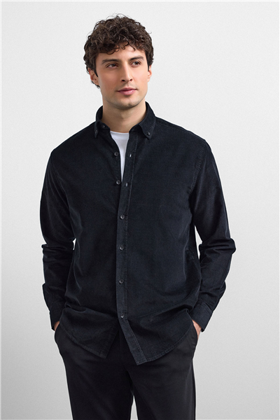 Siyah Comfort Fit Gömlek